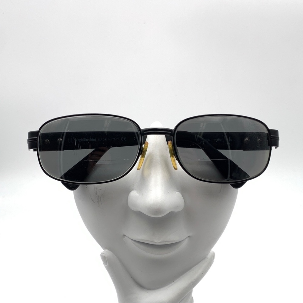 Sergio Tacchini ST1059 Black Oval Sunglasses Frame